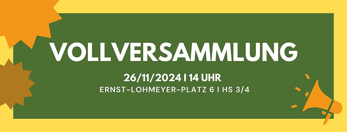 Vollversammlung WiSe 2024/2025